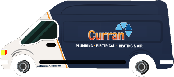 Cartoon Curran service van on its way